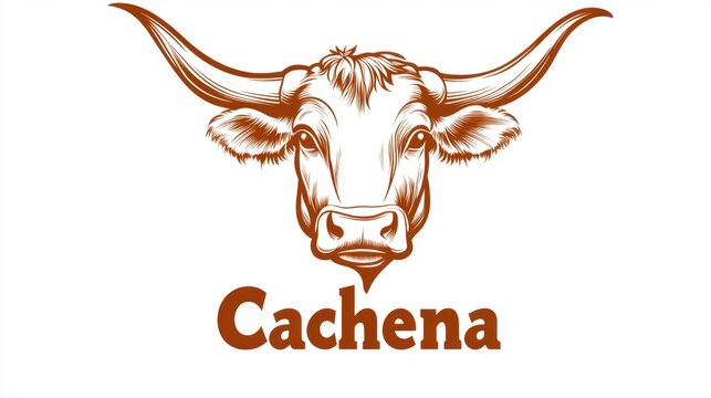 Illustration of a bull's head with the word "Cachena" beneath it.