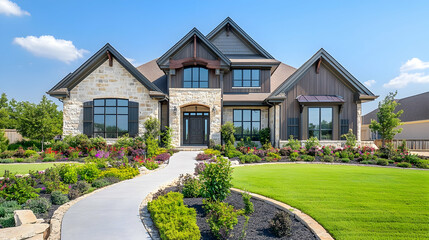 Prairie Style Home with Horizontal Lines and Gardens, Oak Park Estate