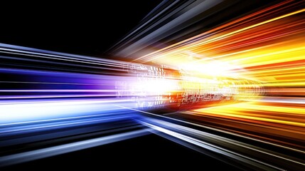 High-Speed Data Stream: A Visual Representation of Digital Information Transfer