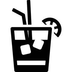 Simple vector icon drink