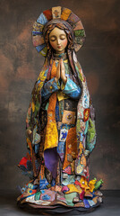 Fototapeta premium Feast of the Immaculate Conception Our Lady of the Miraculous Mary with baby Jesus