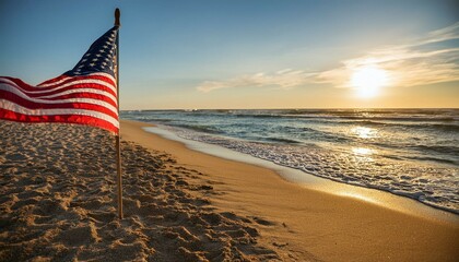 sunset on the beach