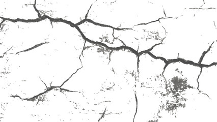 cracked concrete wall covered with gray cement texture as background, Vector grunge cracked texture style with cracked texture. Vector grunge cracked texture Transparent background.