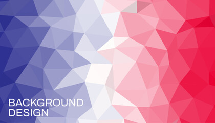 Abstract purple, white and red geometric background with lowpoly design. Vector illustration.