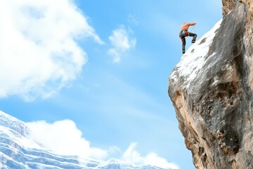 Awe-Inspiring Mountain Hike Offering Breathtaking Vistas and Serene Solace for the Adventurous Spirit. Beautiful simple AI generated image