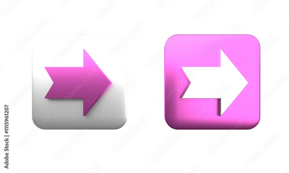Poster colorful arrow icon isolated on white background. direction arrowhead symbol. navigation pointer sig
