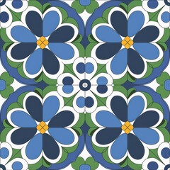 Obraz premium seamless pattern with flowers
