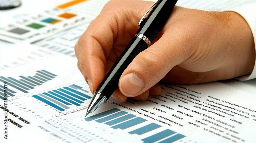 Aufkleber analyzing financial data: visualizing insights for informed decisions