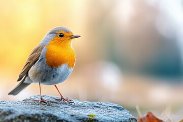 Fototapeta premium Yellow-billed cardinal/tanager bird in a tree. Beautiful simple AI generated image