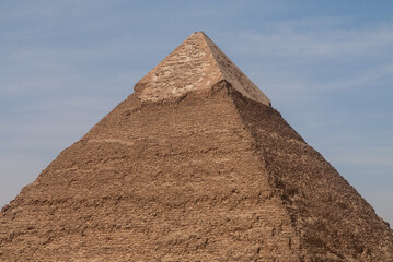 Pyramid complex on Giza plateau. Pyramid of Khafre, or rather Khafre, second largest ancient...