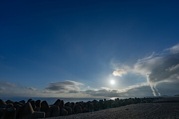 テトラポットのある風景