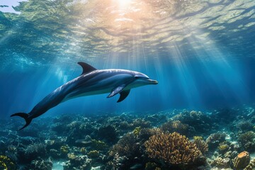 Obraz premium ITALIA-ACQUARIO-GENOVA. Beautiful simple AI generated image