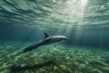 Obraz premium ITALIA-ACQUARIO-GENOVA. Beautiful simple AI generated image