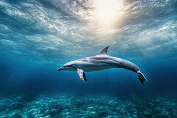 Fototapeta premium ITALIA-ACQUARIO-GENOVA. Beautiful simple AI generated image