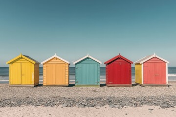 Naklejka premium Beautiful view of Rodrigo de Freitas Lagoon with Two Brothers Mountain and Gavea Stone in the background - Rio de Janeiro, Brazil. Beautiful simple AI generated image