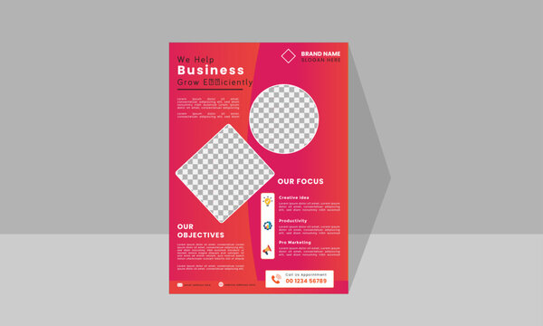 Corporate business flyer Business flyer template
