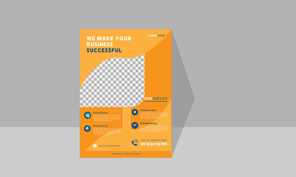 Corporate business flyer Business flyer template
