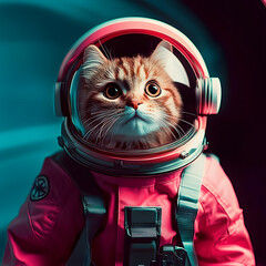 Curious Cat Astronaut Ready for a Space Adventure&nbsp;