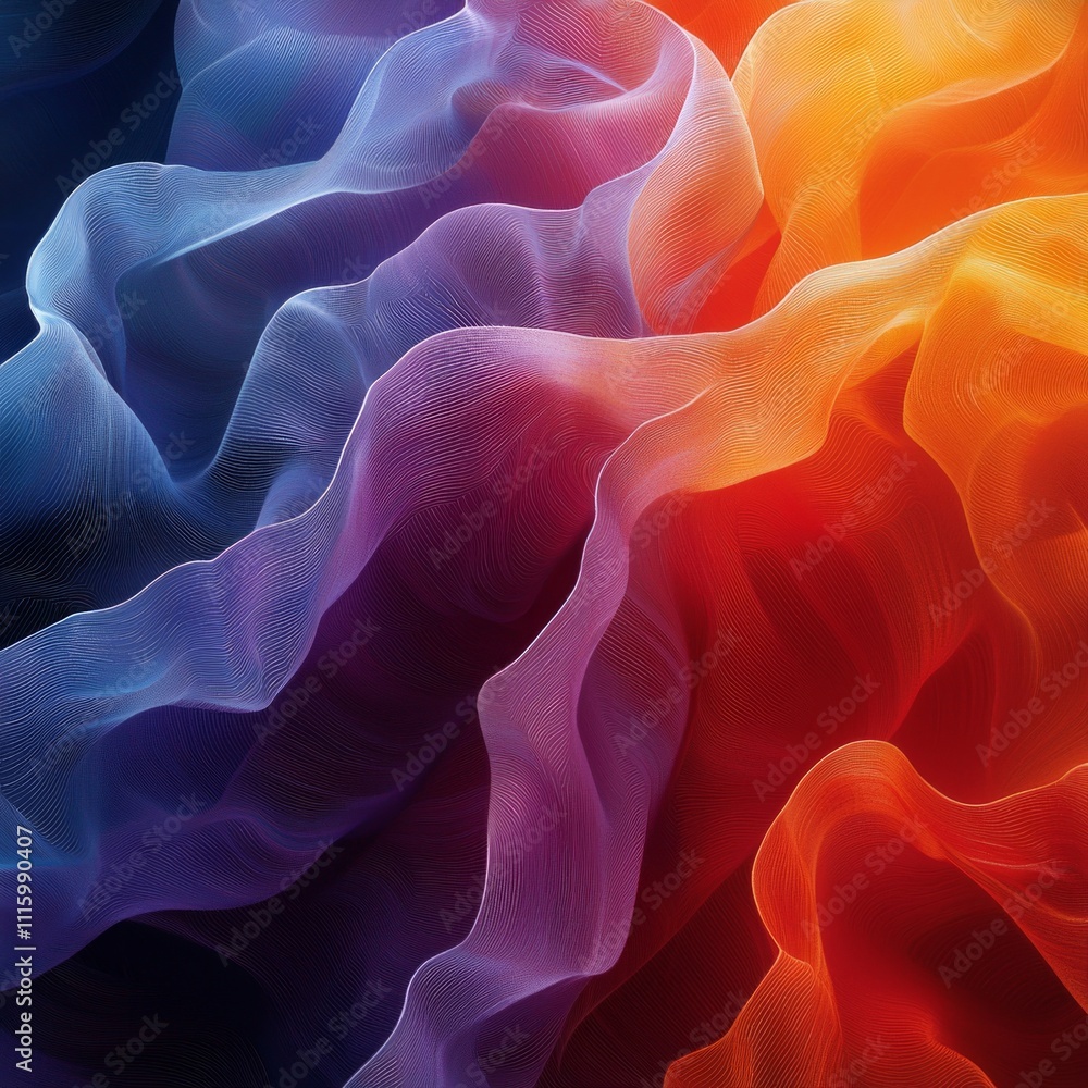 Aufkleber abstract illustration captures essence embracing change featuring swirling patterns vibrant hues tra