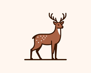 Fototapeta premium deer vector illustration