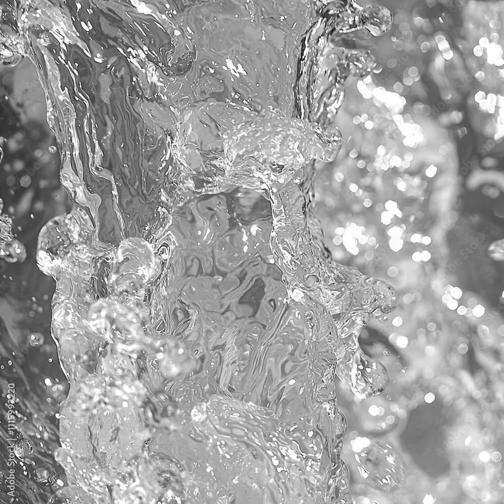 Aufkleber captivating abstract patterns emerge water ripples revealing delicate fluid forms and shimmering lig