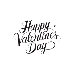 Obraz premium happy valentines day typography calligraphic font letterings text vector art design illustrations