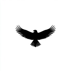 Obraz premium Here's a and keyword list for your stock photo submission.. Majestic eagle silhouette in flight.