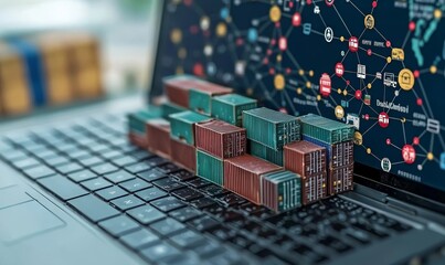 Telematics Conceptual Illustration - Logistics and Supply Chain Management Software Solutions