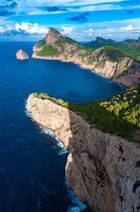 Fototapeta premium formentor cape on mallorca island in beautiful colors in the evening sunset