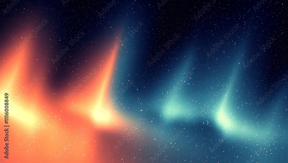 Aufkleber abstract green holographic blurred grainy gradient banner background texture. colourful digital grai
