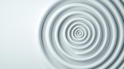 Obraz premium Abstract spiral plaster piece, dynamic and minimalist