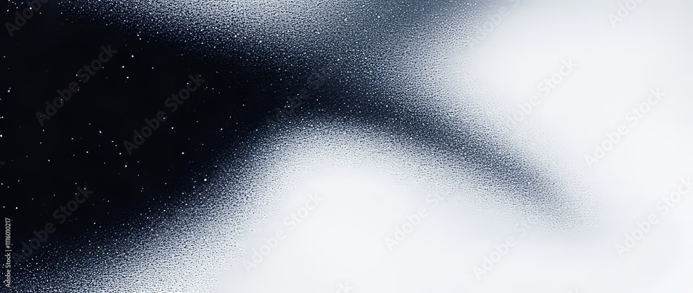 Aufkleber A banner or header design with a dark blue-gray and black base, highlighted by white accents and a glowing, grainy texture, showcasing an abstract light wave pattern.