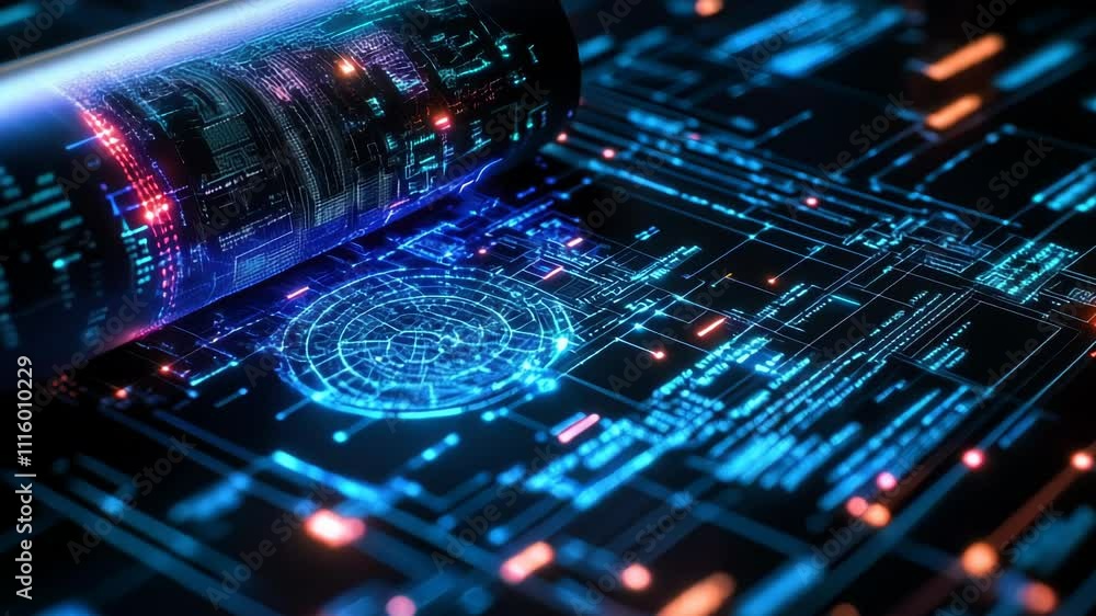 Poster revolutionizing document analysis: artificial intelligence and machine learning extracting data from