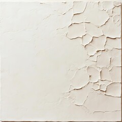 Obraz premium Monolithic plaster artwork with a textured, raw surface, evoking primal artistry