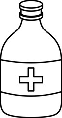 Medicine Bottle Line Style