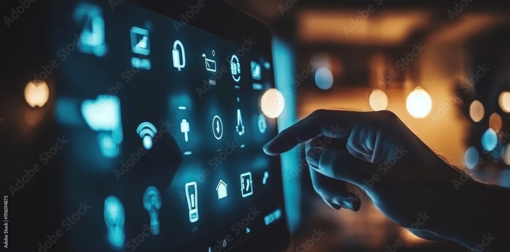 Aufkleber With the smart home dashboard, users can control smart devices, enact home automation, and set up smart locks, lights, thermostats.