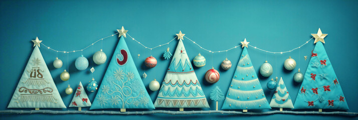 Christmas hanging ornamental wall garland