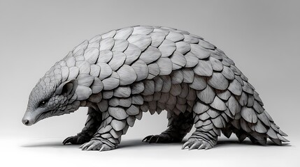 Pangolin animal sketches in pencil featuring detailed and creative artistry