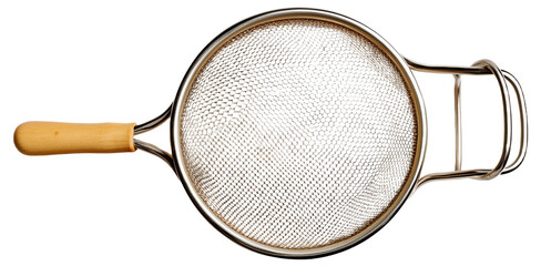 PNG Metal strainer with wooden handle