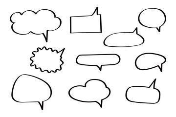 Obraz premium Quote frame, message set. Speech bubble with empty space. Quote icon