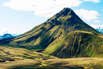 Beautiful nature in the Icelandic highlands
