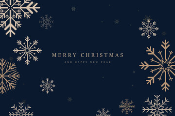Luxury golden greeting card with Merry Christmas and Happy New Year. A premium Merry christmas concepts for banner, card, backdrop luxury design.