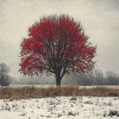 Beautifull Red Tree View