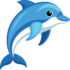 Obraz premium Cartoon dolphin
