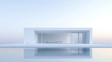 Modern Minimalist House with Infinity Pool Design