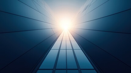 Obraz premium Aspirational Skyscraper: A Vision of Progress and Success