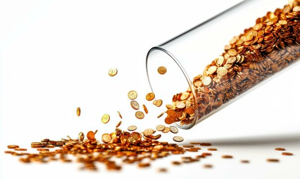 Economic insights scatter plot of coin dynamics in financial analysis