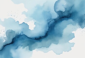 Soft Blue Watercolor Background