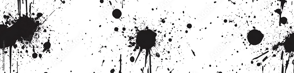 Poster seamless ink splash pattern design