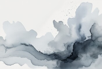 Obraz premium Soft Grey Watercolor Background